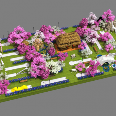 球場(chǎng)設(shè)計(jì)—浪漫花園主題